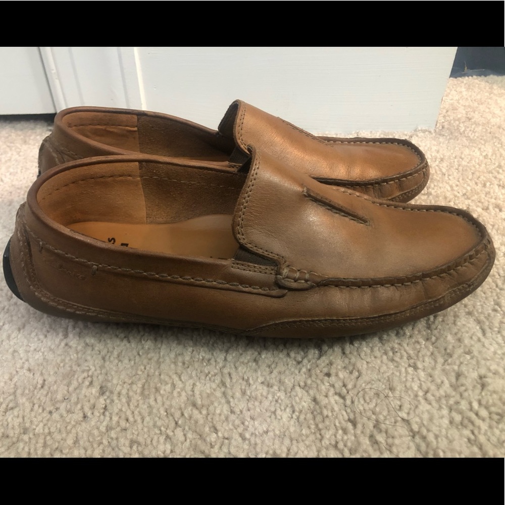 Clark’s Men’s Ashmont Race Driving Loafer size 7 Leather